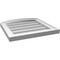 Ekena Millwork Arch Top Surface Mount PVC Gable Vent: Functional, w/ 2"W x 1-1/2"P Brickmould Frame, 18"W x 18"H GVPAR18X1802SF - alternate 4